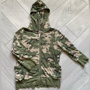 Juicy Couture Camo 3/4 Sleeve Jacket